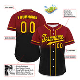 Custom Red Black Fade Fashion Personalized Authentic Baseball Jersey UN002-bd0b007b-9